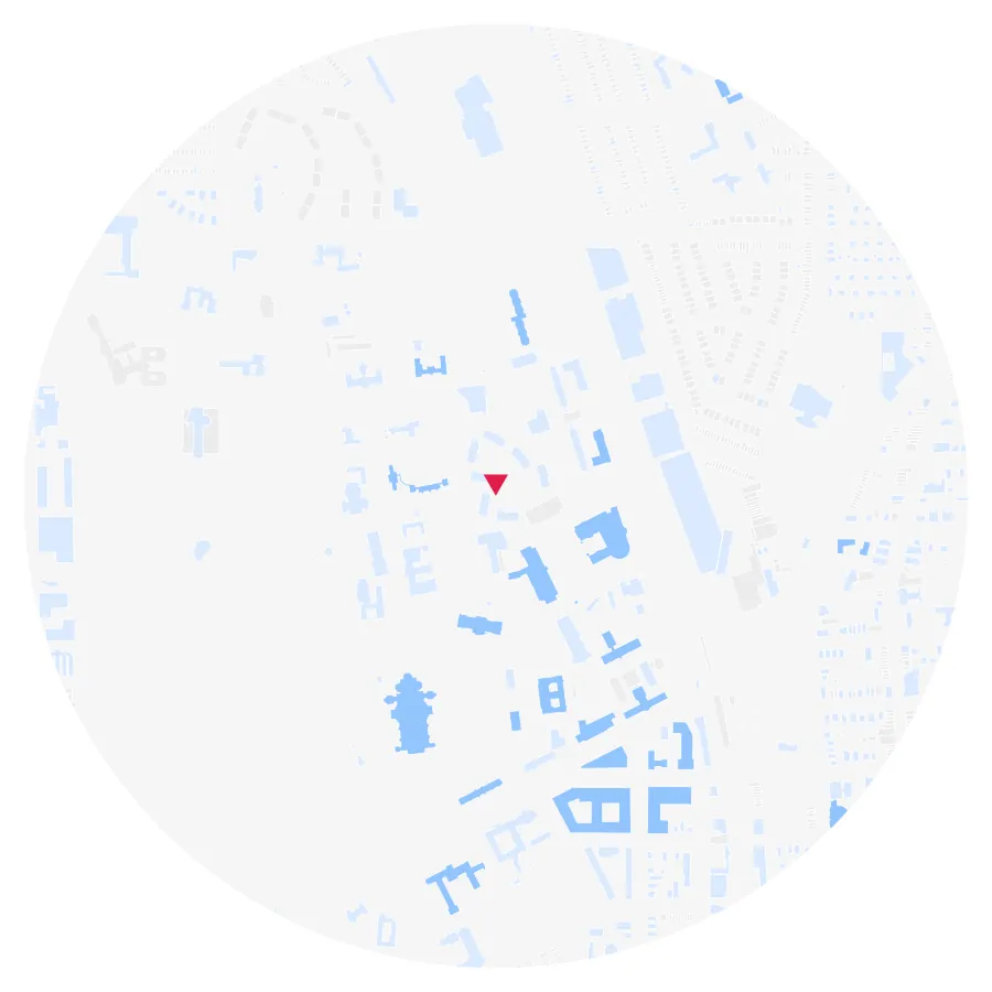Building height diagram, Catholic University of America, Brookland, Washington, DC, ½-mile radius